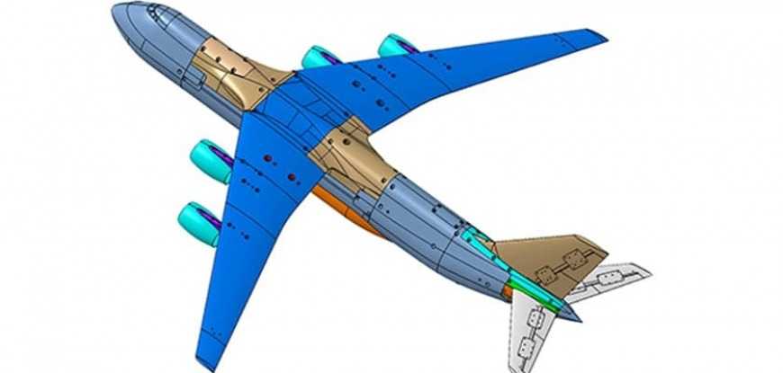 Новый тяжелый транспортный самолет «Слон», разрабатываемый в ЦАГИ, составит конкуренцию таким воздушным судам, как Ан-124 «Руслан», Вoeing 747-8F