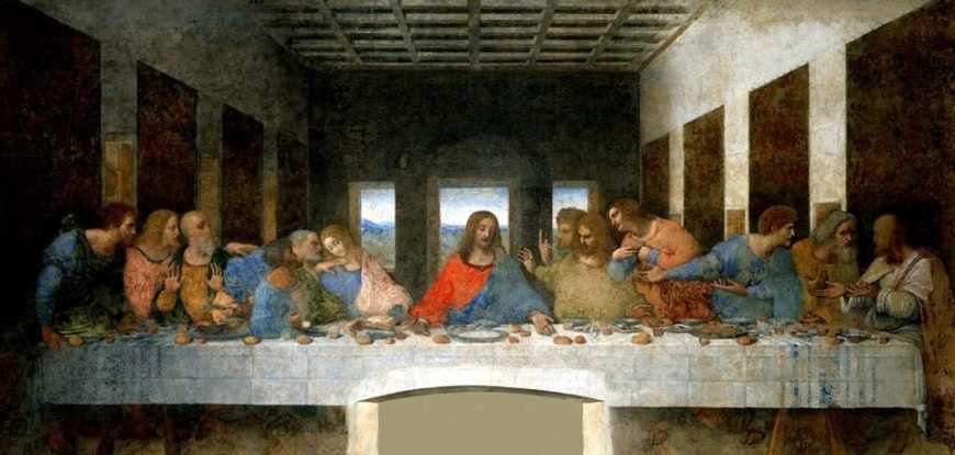 Легенда о создании фрески «Тайная вечеря» Леонардо да Винчи: Добро, воплощённое в образе Иисуса, и Зло — в образе Иуды художник написал с одного натурщика